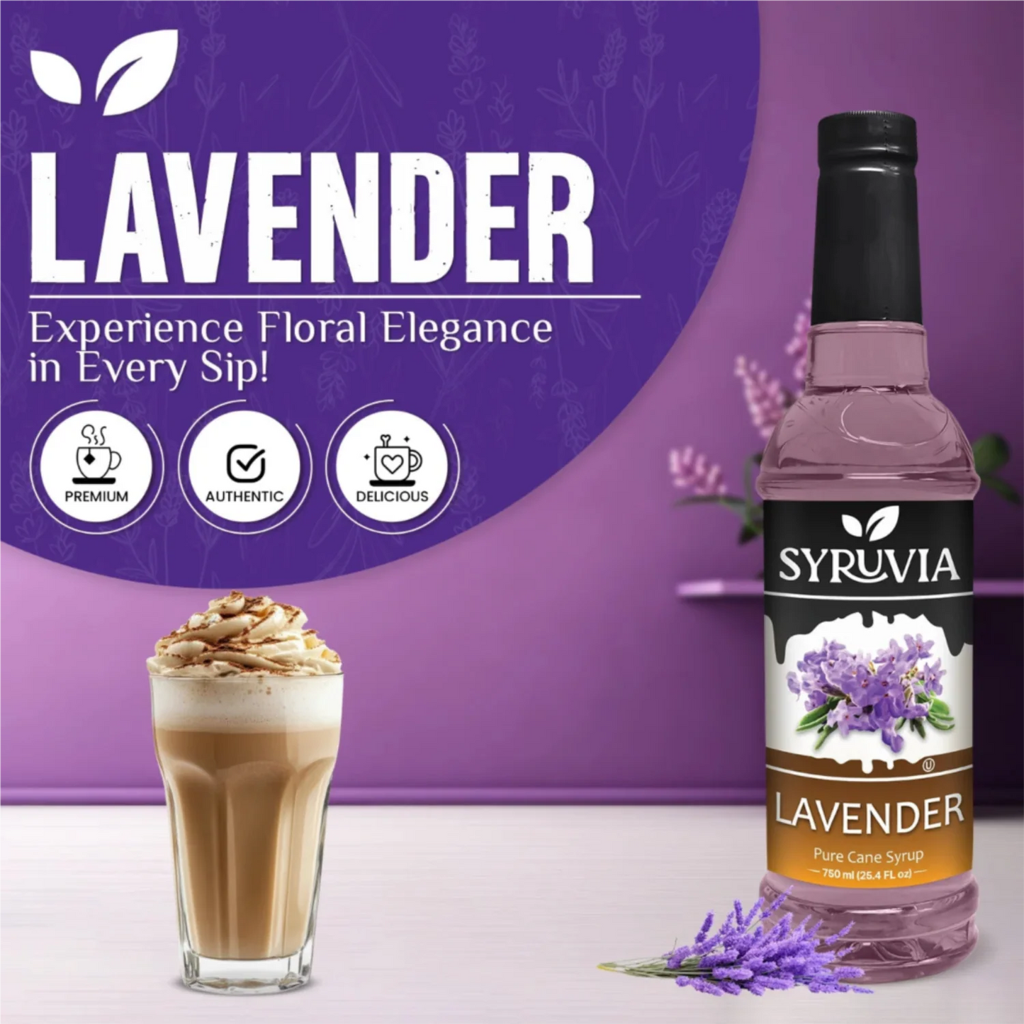 Lavender Syrup for Coffee Lattes Lemonade and Cocktails