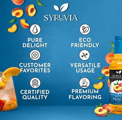sugar free syrup peach